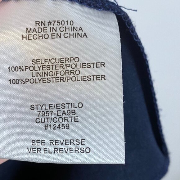 NWT tweed style dress size 9 navy black new - Picture 7 of 8